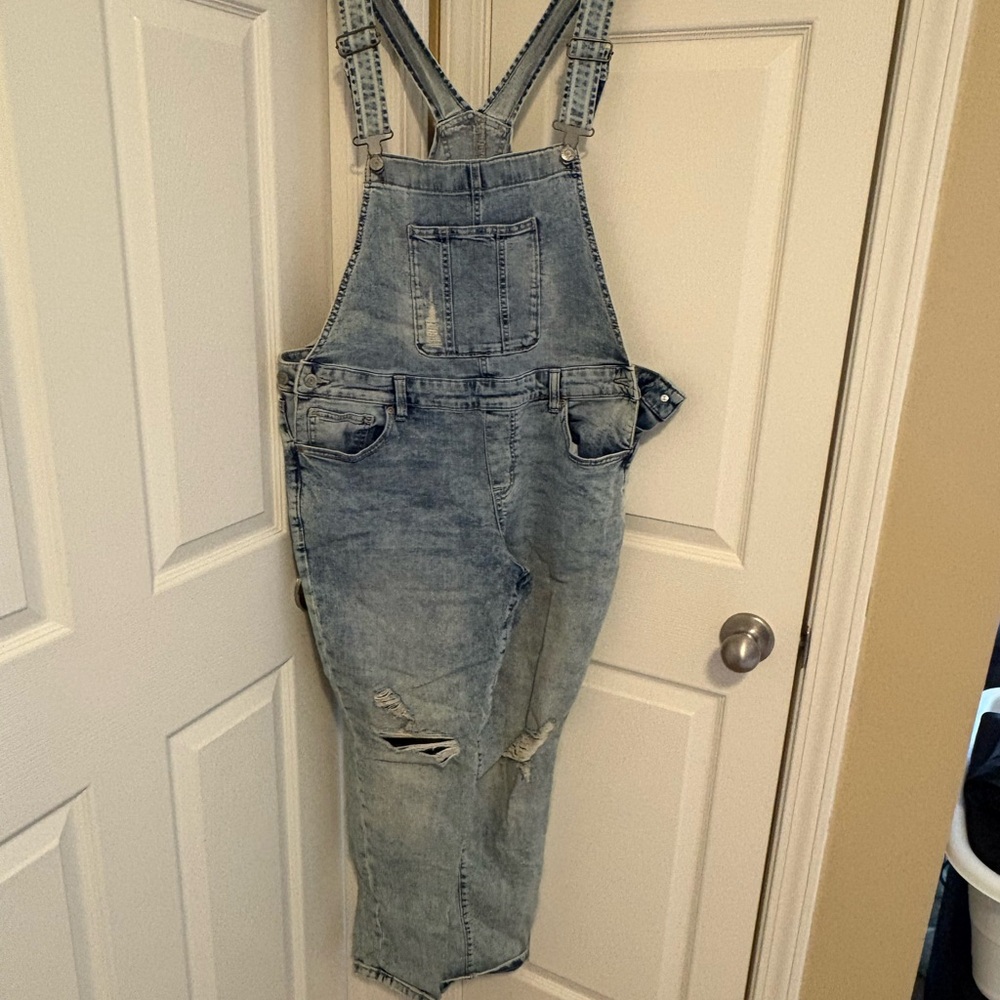 Maurices Blue Denim Overalls